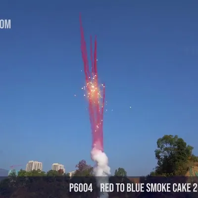 Red to Blue Smoke Cake 25Shots