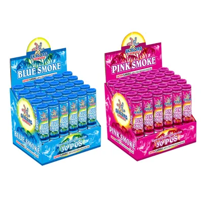 Pink & Blue Smoke Fountain