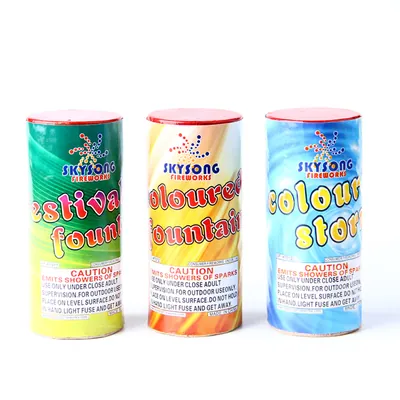 4″ Cylinder Assorted Fountain