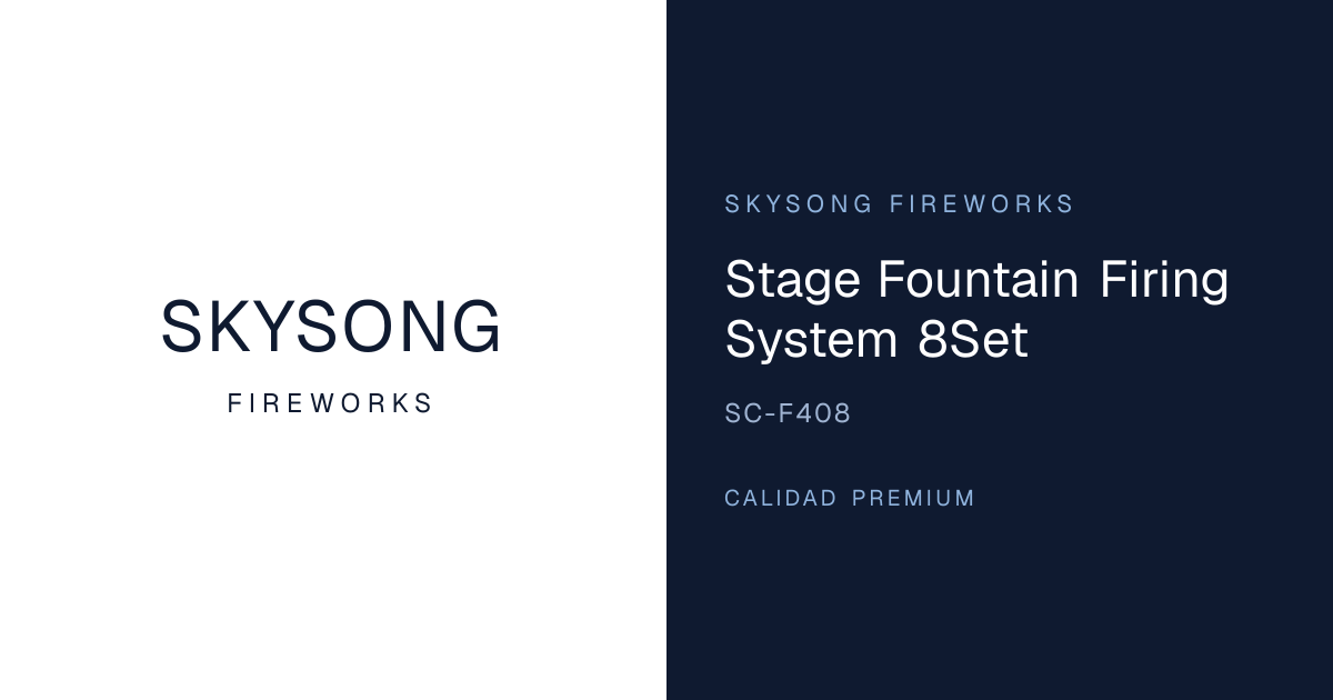 Stage Fountain Firing System 8Set | Skysong Fireworks