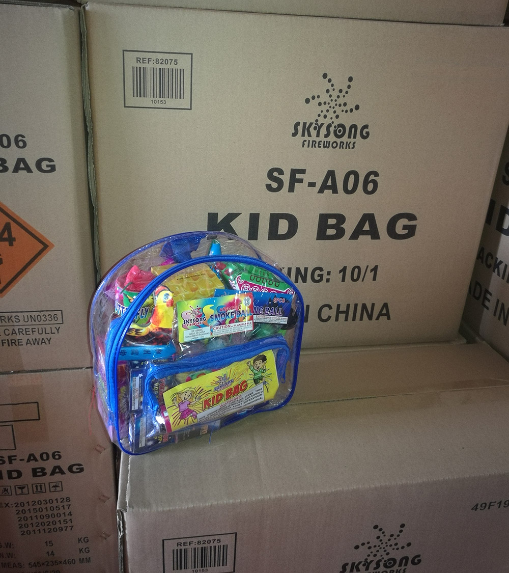 kids bag assortment fireworks