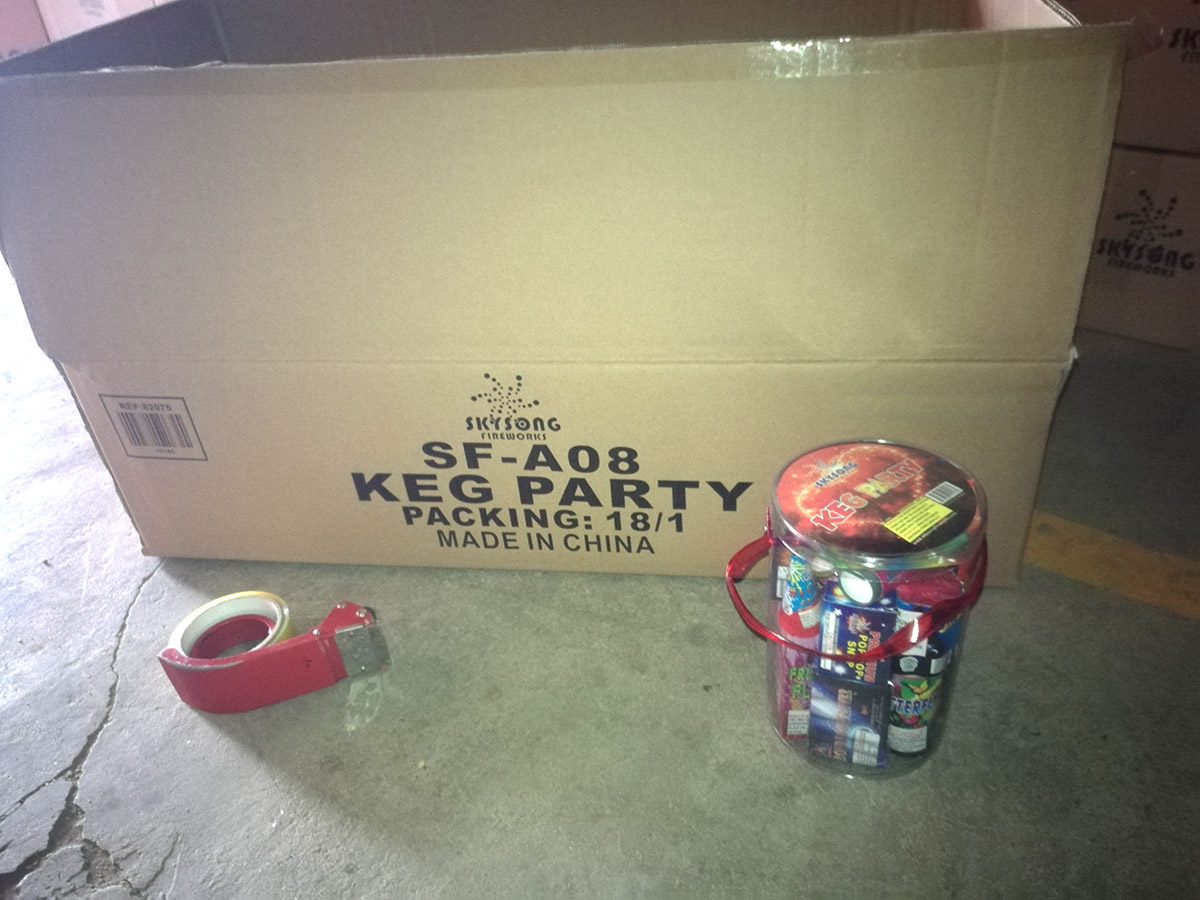 Keg party fireworks assortment