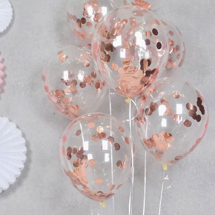 10pcs/lot Clear Balloons Gold Star Foil Confetti Transparent Balloons Happy Birthday Baby Shower Wedding Party Decorations - Image 4