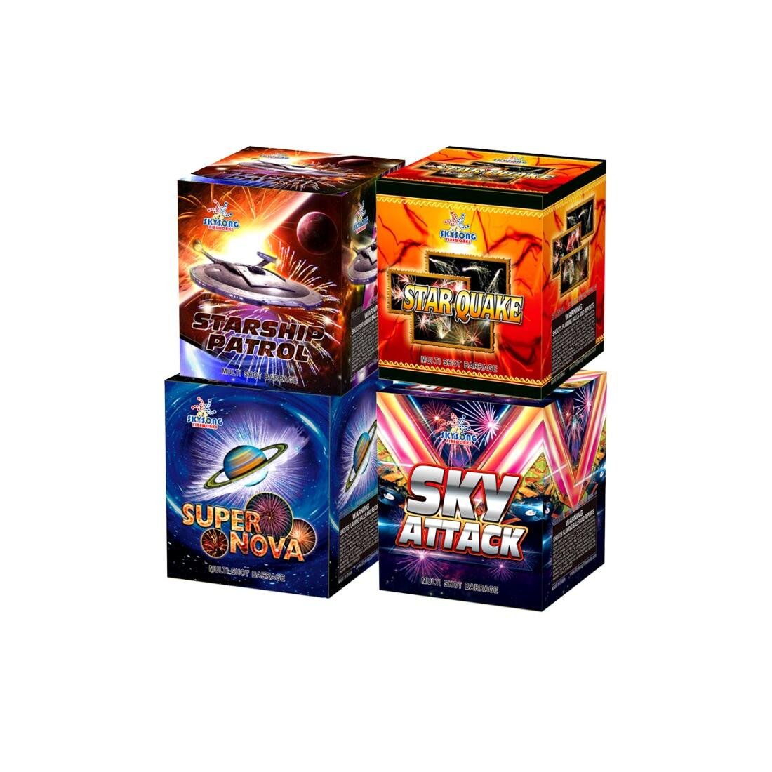 Starship Patrol/Super Nova/Star Quake/Sky Attack Assorted 16S