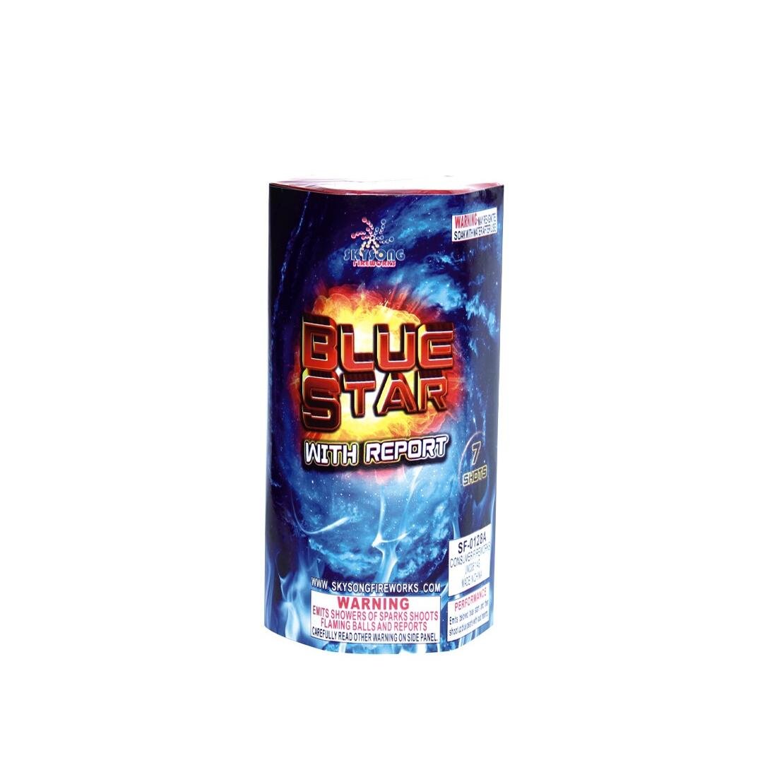 Blue Star with report Fireworks