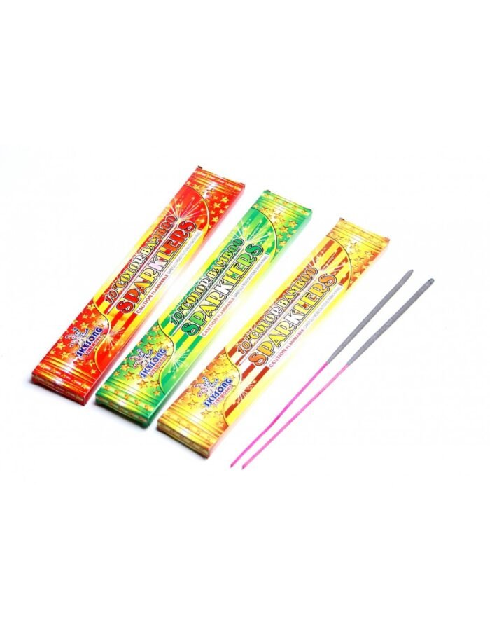 10" Colour Bamboo Sparklers