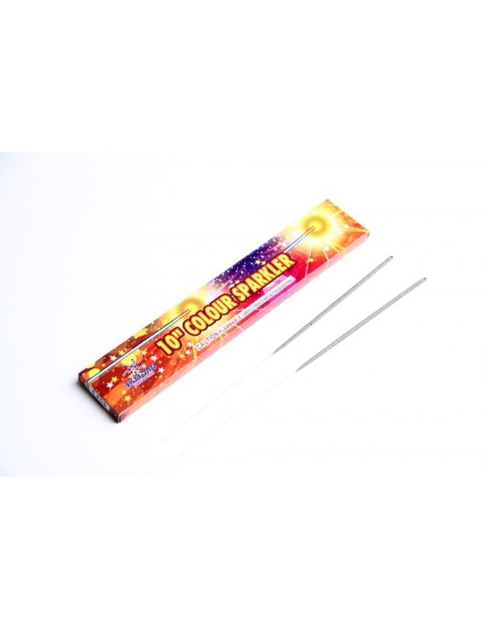 10" Colour Sparklers -Metal