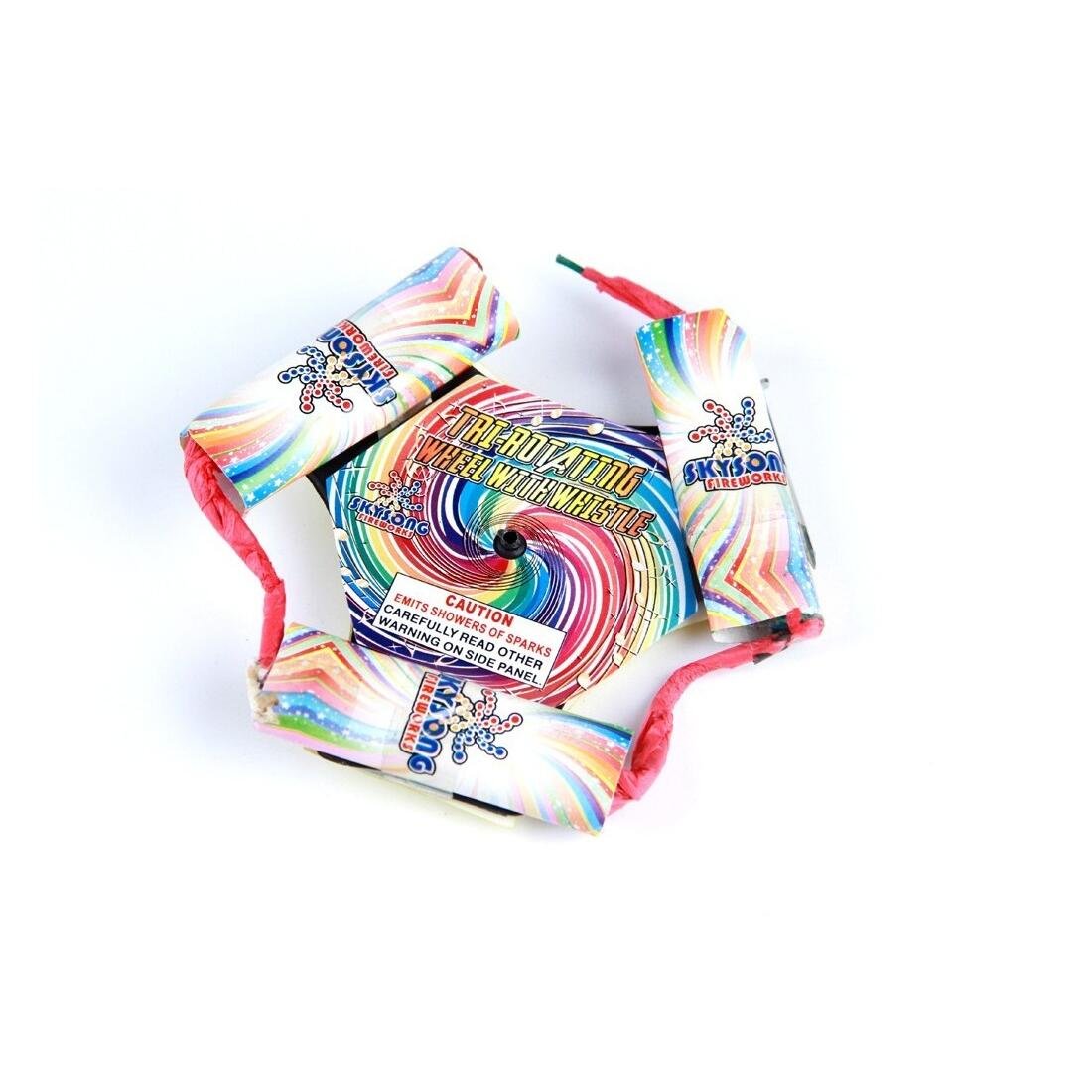 Whistling Tri-Rotating Wheel Fireworks