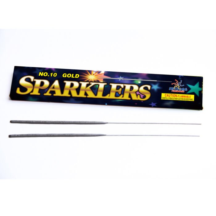 10" Gold Sparkler Fireworks