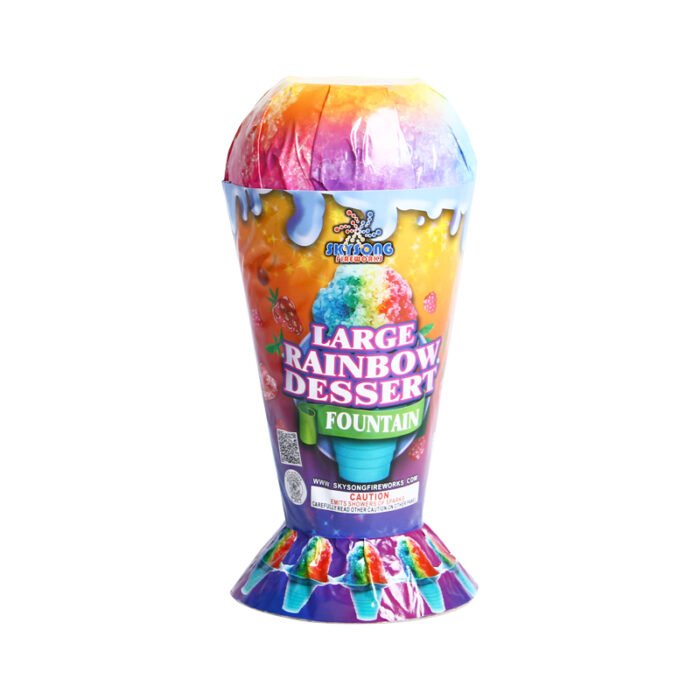 Large Rainbow Dessert Fountain Fireworks