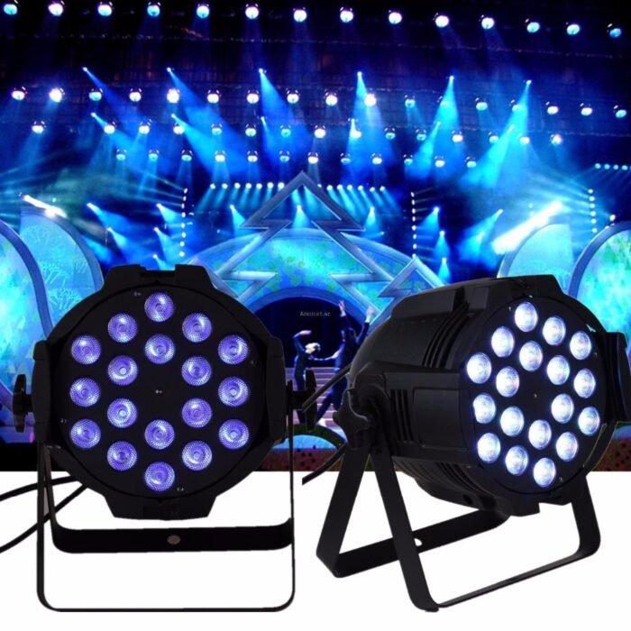 2Pcs 18x8W RGBW LED PAR Light Stage Wash DMX 8CH DJ Disco Party Show DJ Wedding