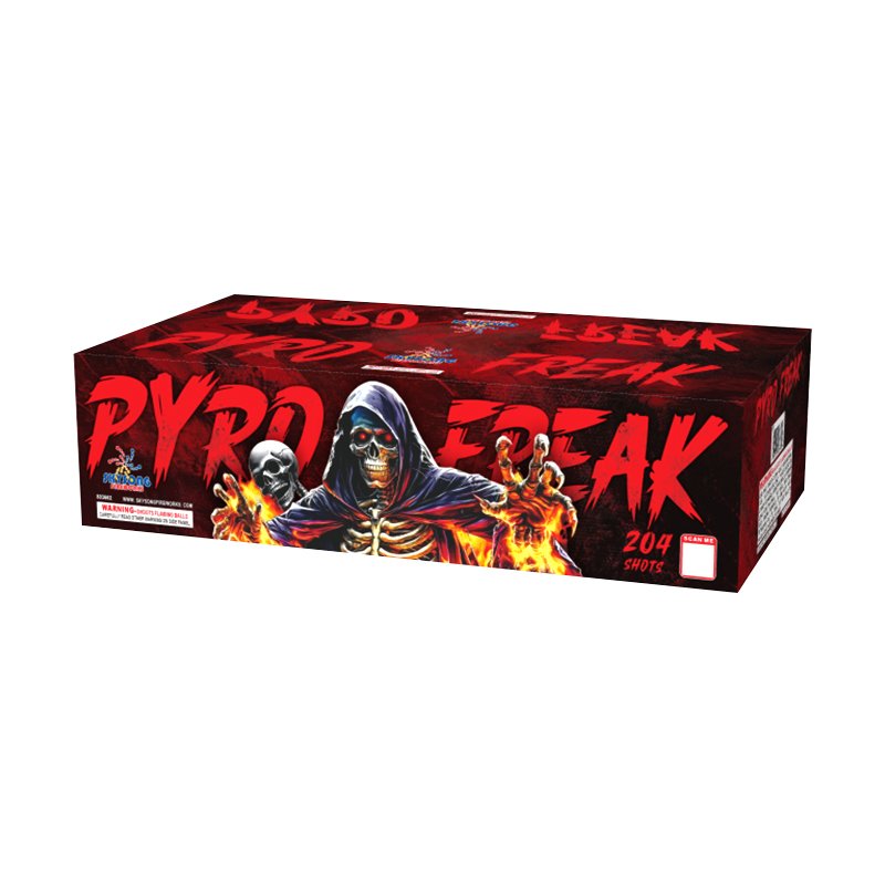 Compound Cake Pyro Freak 204 Shots - Skysong Fireworks