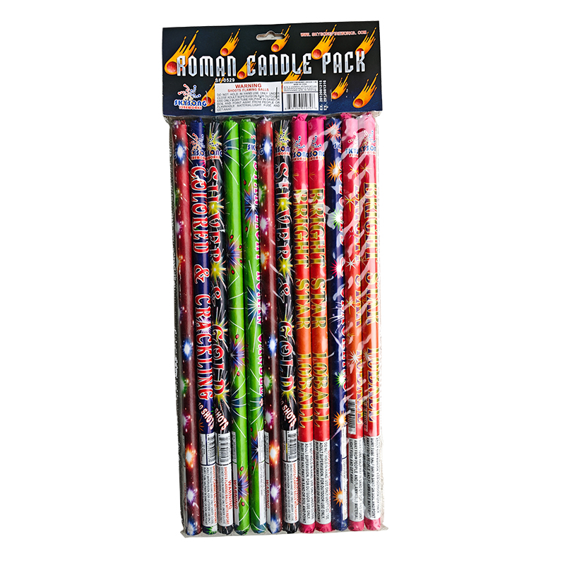 Roman Candles 12pcs PVC Pack