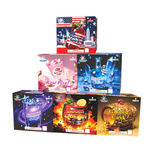 Boom Barrel/Gilded Cask，Celestial Draft/Patriot Spirit/Sapphire Mist/Rosé Petal